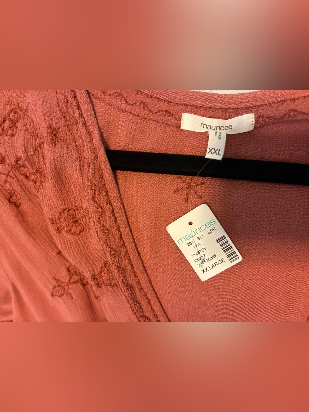 Maurices Kimono Duster XXL Open Soft Trendy New Dusty Coral - Picture 4 of 4
